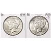 Image 1 : Lot of 1935 & 1935-S $1 Peace Silver Dollar Coin