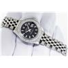 Image 4 : Rolex Ladies Stainless Steel Black Index Diamond Datejust Wristwatch