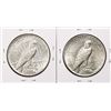 Image 2 : Lot of (2) 1935 $1 Peace Silver Dollar Coins