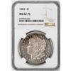 Image 1 : 1883 $1 Morgan Silver Dollar Coin NGC MS62PL