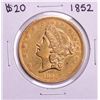 Image 1 : 1852 Type 1 $20 Liberty Head Double Eagle Gold Coin