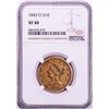 Image 1 : 1843-O $10 Liberty Head Eagle Gold Coin NGC XF40