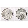 Image 2 : Lot of (2) 1926 $1 Peace Silver Dollar Coins