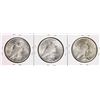 Image 2 : Lot of 1922-S, 1923-S & 1924-S $1 Peace Silver Dollar Coins