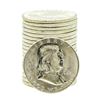 Image 1 : Roll of (20) Brilliant Uncirculated 1963 Franklin Half Dollar Coins