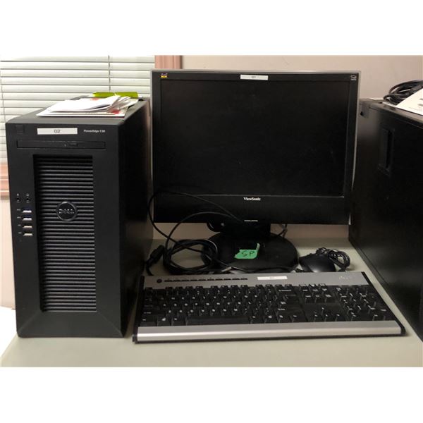4pc Workstation  - includes Dell PowerEdge T30 PC/ Acer keyboard/ Dell mouse & ViewSonic VA1930WM LC