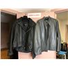 Image 1 : Group of 2 leather jackets - includes Dayton size M & Roots size L