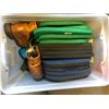 Image 5 : Large group of misc. set dec items - includes music magazine/ large water hose/ large group of therm