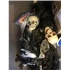 Image 2 : Large group of misc. set dec items - includes Halloween decorative items/ clothing etc.