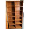 Image 1 : Teak double bookcase 40 W 13in D 76in H
