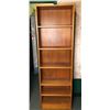 Image 1 : 2 Teak bookcases each 24in W 10in D 75in H