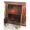 Image 3 : Heavy wood 4-door display case imported from India 77in W 17in D 48in H