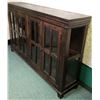 Image 5 : Heavy wood 4-door display case imported from India 77in W 17in D 48in H