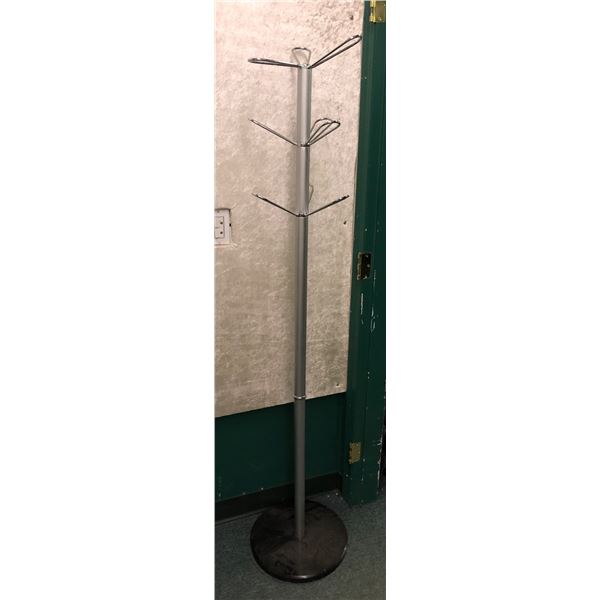 Chrome coat tree 66in H