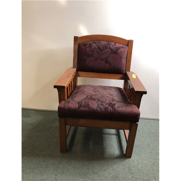 Antique oak armchair