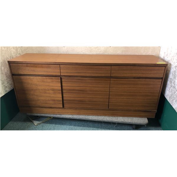 Walnut sideboard 80in W 22 D 32 H