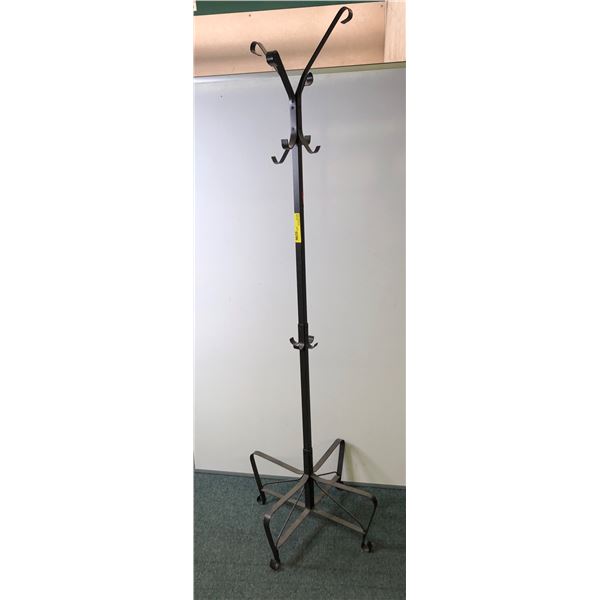 Iron coat tree 75in H