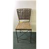 Image 2 : Rod iron and rattan oval counter stool