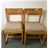 Image 1 : Pair of oak dining chairs