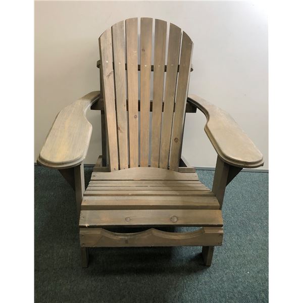 Wooden adirondack chair