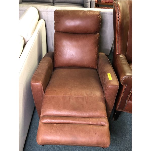 Stylus leather power recliner (as is stuck in upright postion)