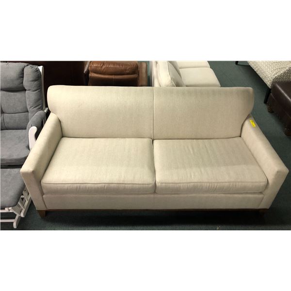 Wood frame fabric sofa 80in W