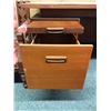 Image 5 : Retro teak double pedal stool desk 60in W 30in D