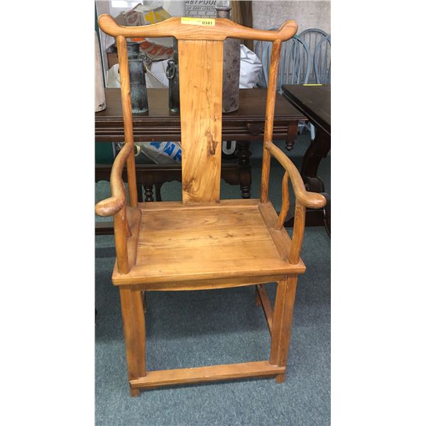 Ash T back throne chair