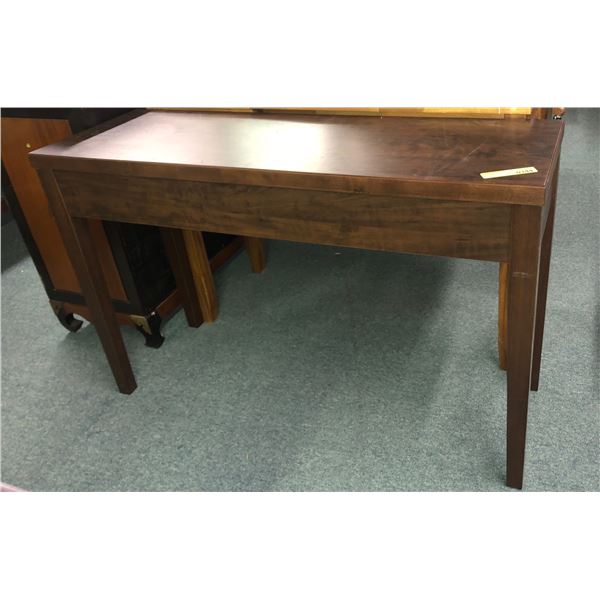 Mahogany sofa table 48in W 16in D 31in H