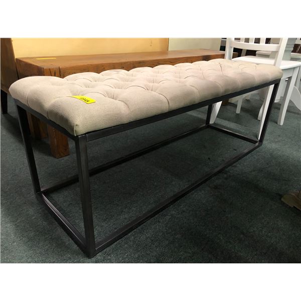 Studded padded bench 48in W 17in D