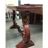 Image 2 : Mahogany stretcher base sofa table 48in W 16in D 31in H
