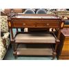 Image 3 : French inlaid serving cart w/removable tray 36 W 18in D 40in H