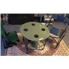 Image 1 : Uline camping table w/ chair & set of 3 stadium chairs