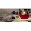 Image 1 : Group of misc. items - includes dishware/plates/books/etc.