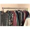 Image 2 : Full rack of mis. Clothes - includes shirts/sweaters/etc. (approx. 50p., various adult sizes)