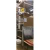 Image 2 : White industrial shelving rack - Includes 2 Vertical beams and 5 horizontal beams with wooden Shelf,