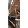 Image 1 : Industrial shelving rack - Includes 4 Vertical beams and 30 horizontal beams with wooden Shelf, 12 s