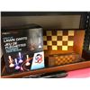 Image 2 : Lot of misc two checker boards, light-up lawn darts, cue stick w/case, etc...