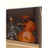 Image 2 : Lot of misc pumpkin string lights, ribbon, battery candles, gold strip curtains, door handles, etc..