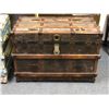 Image 2 : Large empty steamer trunk (brown)