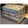 Image 1 : Large empty steamer trunk (multi-colour painted)