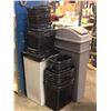 Image 1 : Large lot of assorted trash cans