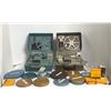 Image 1 : 2 Argus show master 8mm projectors w/box of reels