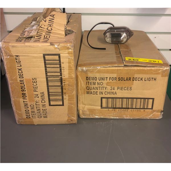 2 Boxes solar deck lights