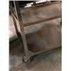 Image 2 : 3 Tier Stainless Steel Rolling cart - approx. 31" x 18 1/2" x 32"