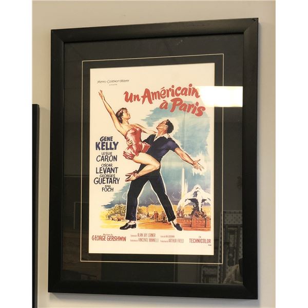 UN AMERICAIN A PARIS - Movie Framed Poster - 23 1/2" x 18"