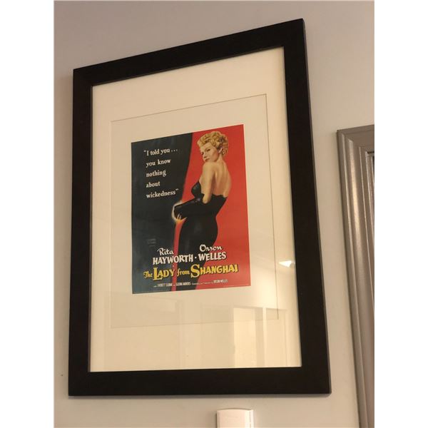 THE LADY FROM SHANGHAI - Movie Framed Poster - 30 1/2" x 23"