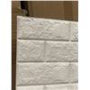 Image 2 : PALLET NEW - Large group of decorative fake brick wall tiles - approx. 30 x 27" each - approx. 40 bo