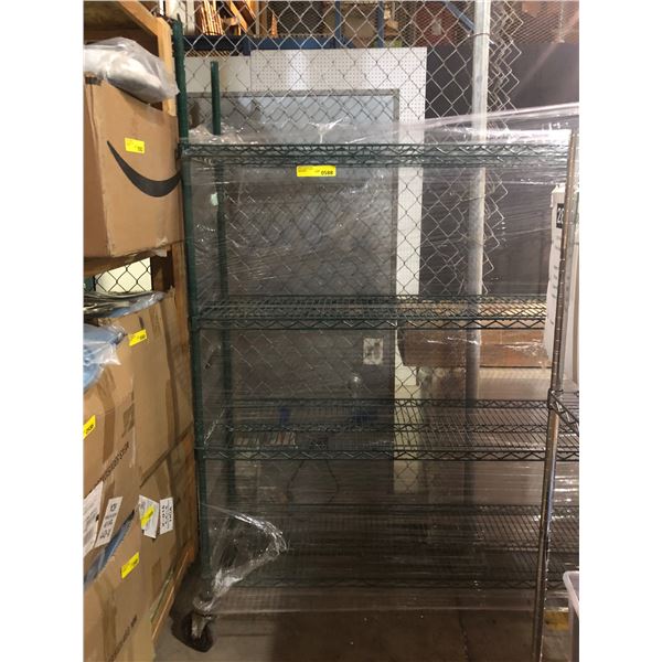 4 Tier Rolling rack - approx. 68" x 28" x 71"