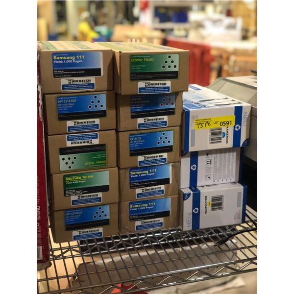 NEW - Tonertech group of 13 assorted Toner Ink - includes Brother TN450/Samsung 111/HP CF410X - asso
